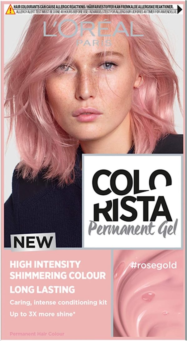 L’Oreal Colorista Rose Gold Permanent Hair Dye Gel Signature