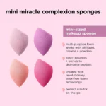 Real Techniques Miracle Mini Complexion Sponge, 4 Count - Image 4